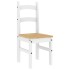 Sillas de comedor 2 uds madera maciza pino blanco 40x46x99
