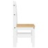 Sillas de comedor 2 uds madera maciza pino blanco 40x46x99