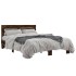 Estructura cama madera ingeniería metal roble ahumado