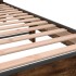 Estructura cama madera ingeniería metal roble ahumado