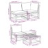 Juego de muebles jardín 5 pzas con cojines madera maciza