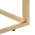 Mesa consola acero inoxidable dorado y vidrio