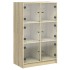 Aparador alto con puertas madera roble Sonoma 68x37x109