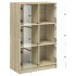 Aparador alto con puertas madera roble Sonoma 68x37x109