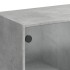 Aparador alto con puertas madera gris hormigón 68x37x142
