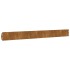 Bordes de césped acero corten flexible 50 piezas 10x103