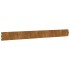 Bordes de césped acero corten flexible 50 piezas 10x103
