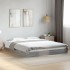 Estructura de cama sin colchón gris Sonoma 160x200