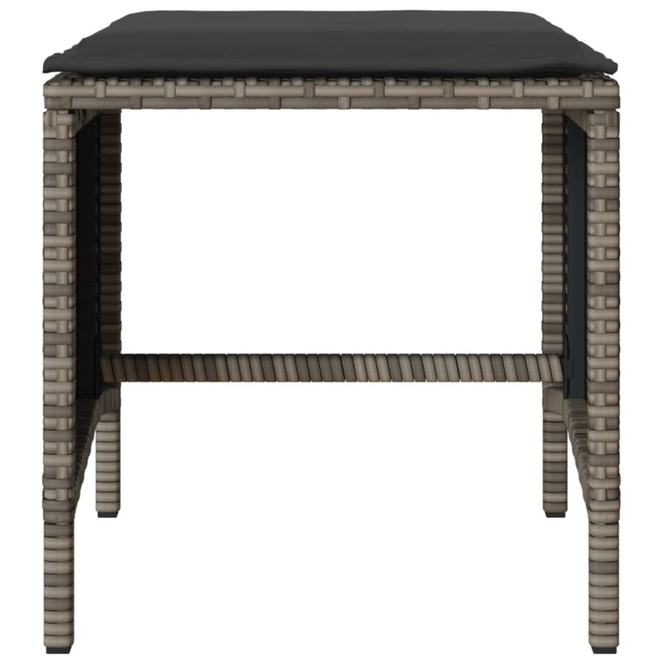 Set de sofás de jardín 4 pzas y cojines ratán sintético