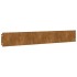 Bordes de césped acero corten flexible 50 piezas 15x103