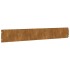 Bordes de césped acero corten flexible 50 piezas 15x103
