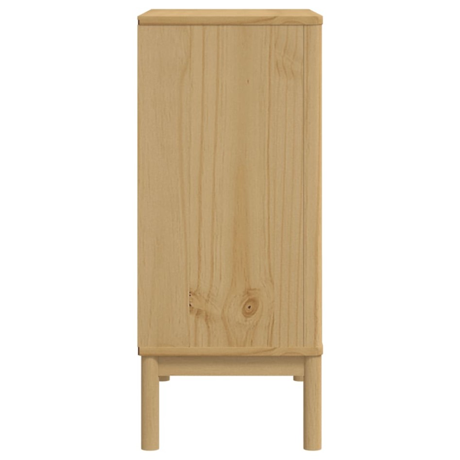 Cómoda cajonera FLORO madera maciza de pino marrón
