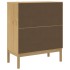 Cómoda cajonera FLORO madera maciza de pino marrón