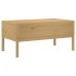 Mesa de centro FLORO madera de pino marrón cera 99x55,5x45