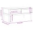 Mesa de centro FLORO madera de pino marrón cera 99x55,5x45