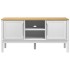 Mueble de TV FLORO madera maciza de pino blanco 114x43x55