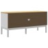 Mueble de TV FLORO madera maciza de pino blanco 114x43x55
