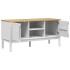 Mueble de TV FLORO madera maciza de pino blanco 114x43x55