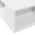 Estructura de cama madera de ingeniería blanca 200x200
