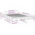 Estructura de cama madera de ingeniería blanca 200x200