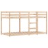Litera con cortinas madera maciza de pino azul 90x190