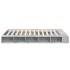 Estructura de cama madera de ingeniería gris hormigón