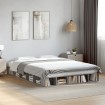 Estructura de cama madera de ingeniería gris Sonoma 160x200 cm