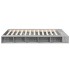 Estructura de cama madera de ingeniería gris Sonoma 160x200