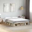 Estructura de cama madera de ingeniería roble Sonoma 150x200 cm