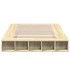 Estructura de cama madera de ingeniería roble Sonoma 135x190