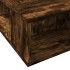Estructura de cama madera de ingeniería roble ahumado 90x200