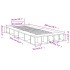 Estructura de cama madera de ingeniería roble ahumado 90x200