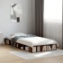 Estructura de cama madera de ingeniería roble humo 100x200