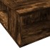 Estructura de cama madera de ingeniería roble humo 100x200
