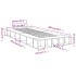 Estructura de cama madera de ingeniería roble humo 100x200