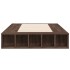 Estructura de cama madera de ingeniería roble marrón 90x200