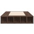 Estructura de cama madera de ingeniería marrón roble 100x200