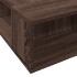 Estructura de cama madera de ingeniería marrón roble 100x200