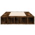 Estructura de cama madera de ingeniería roble ahumado 90x190