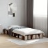 Estructura de cama madera de ingeniería roble humo 75x190