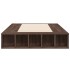 Estructura de cama madera de ingeniería roble marrón 75x190