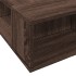 Estructura de cama madera de ingeniería roble marrón 75x190