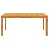 Juego de comedor para jardín 7 piezas madera maciza