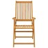 Juego de comedor para jardín 7 piezas madera maciza