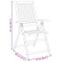 Juego de comedor para jardín 7 piezas madera maciza