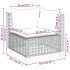 Set de muebles de jardín 5 pzas y cojines ratán sintético