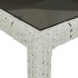 Set comedor jardín 7 pzas cojines ratán sintético vidrio
