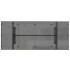 Mesa de jardín superficie de vidrio ratán PE gris 190x80x75