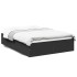 Estructura de cama madera de ingeniería negra 120x190