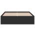 Estructura de cama madera de ingeniería negra 120x190